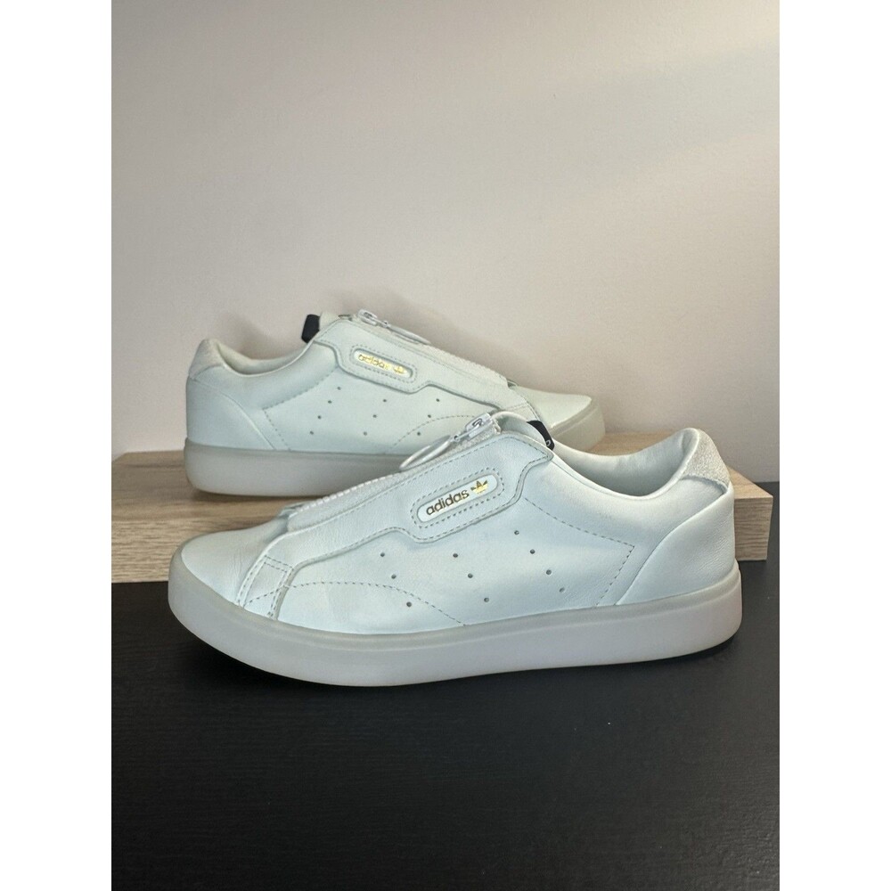 Adidas ice mint blue Sleek Z athletic shoes zip closure women’s size 7
